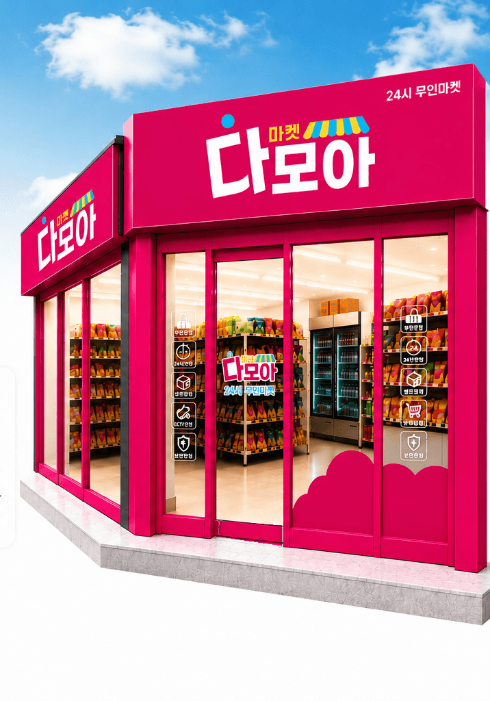 다모아 24시 무인마켓 매장 전경